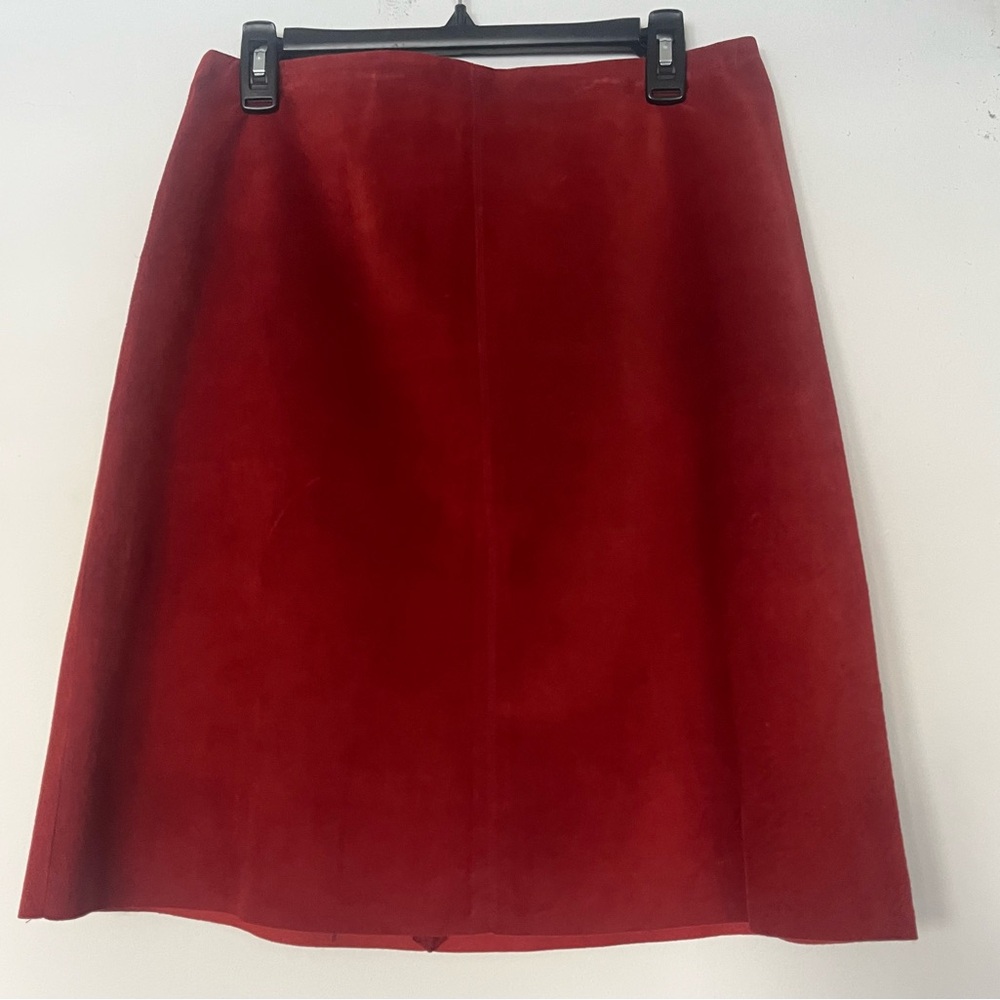 VTG Variazioni Red Suede Skirt - Size 10